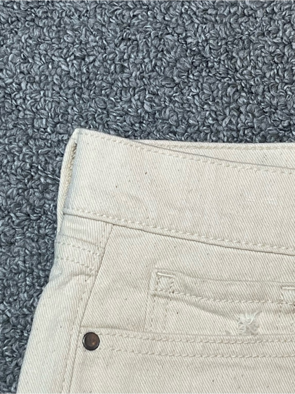 Banana Republic Denim Shorts Womens Size 30 Tan Beige Cut Off Jean Shorts - Picture 2 of 10
